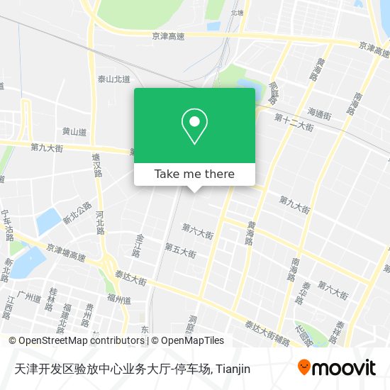 天津开发区验放中心业务大厅-停车场 map