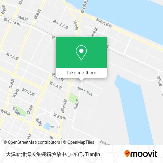天津新港海关集装箱验放中心-东门 map