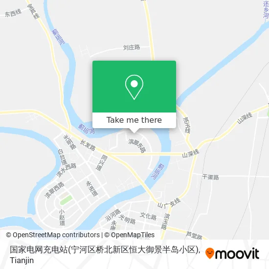 国家电网充电站(宁河区桥北新区恒大御景半岛小区) map