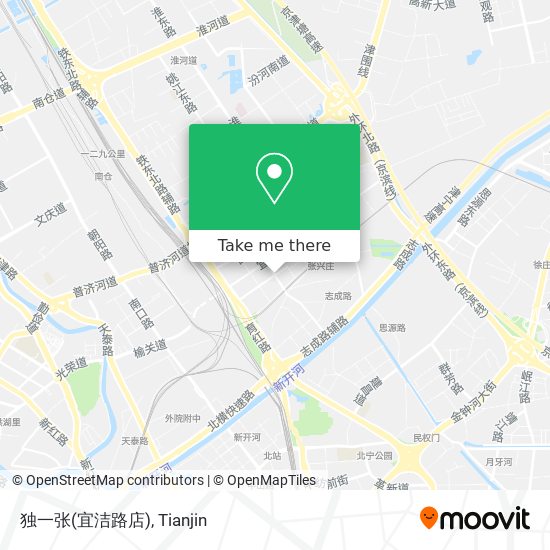 独一张(宜洁路店) map