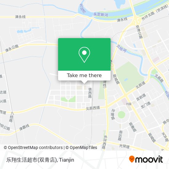 乐翔生活超市(双青店) map