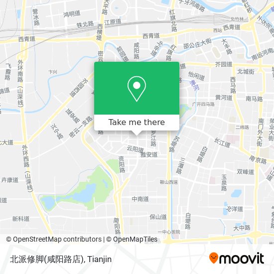 北派修脚(咸阳路店) map