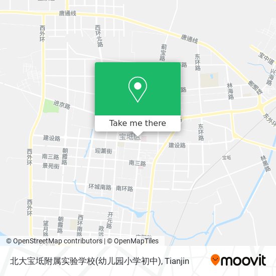 北大宝坻附属实验学校(幼儿园小学初中) map