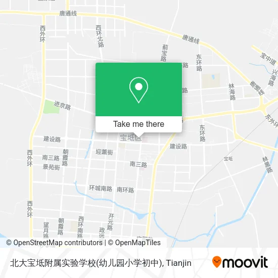 北大宝坻附属实验学校(幼儿园小学初中) map