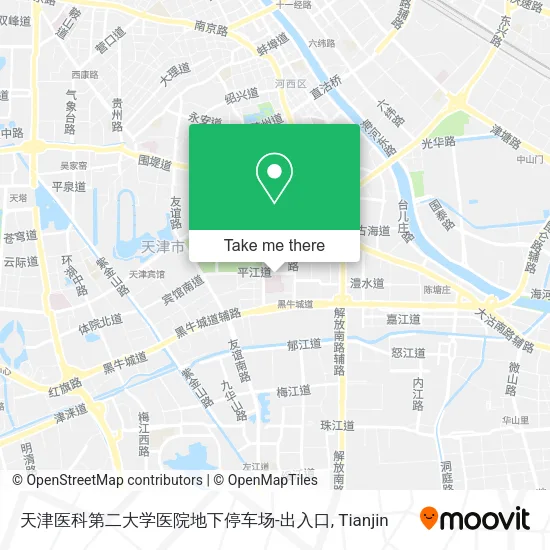 天津医科第二大学医院地下停车场-出入口 map