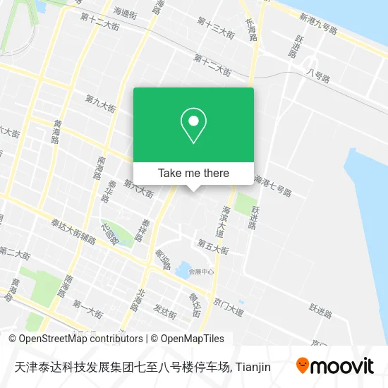 天津泰达科技发展集团七至八号楼停车场 map