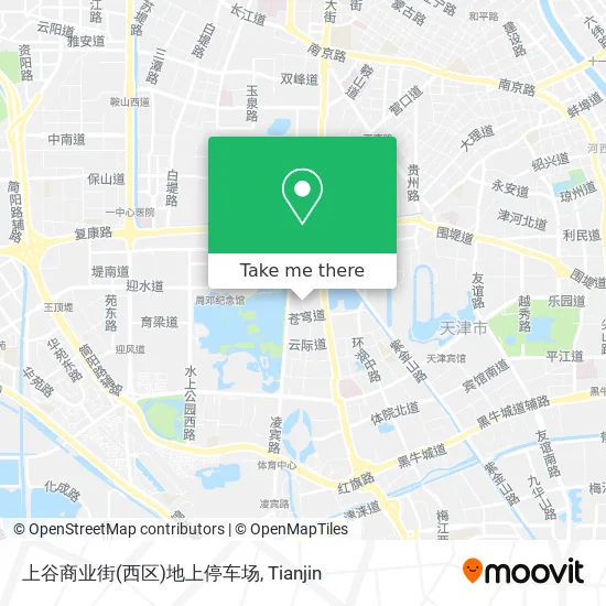 上谷商业街(西区)地上停车场 map