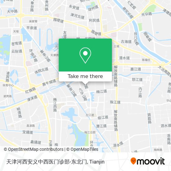 天津河西安义中西医门诊部-东北门 map
