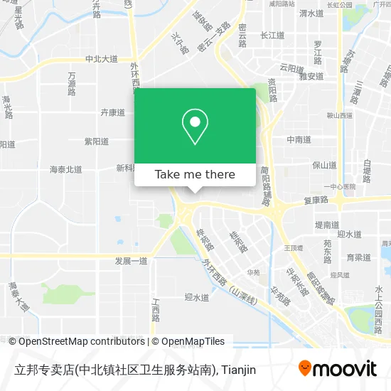 立邦专卖店(中北镇社区卫生服务站南) map