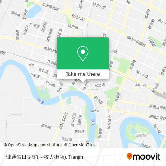 诚通假日宾馆(学校大街店) map