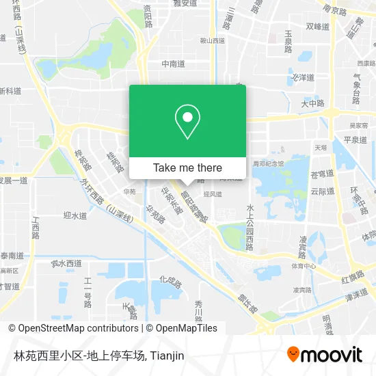 林苑西里小区-地上停车场 map