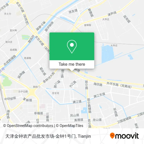 天津金钟农产品批发市场-金钟1号门 map