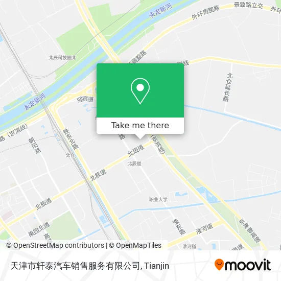 天津市轩泰汽车销售服务有限公司 map