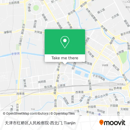 天津市红桥区人民检察院-西北门 map