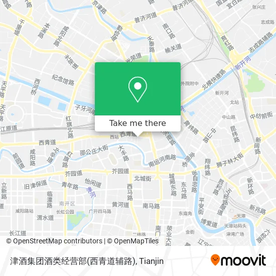 津酒集团酒类经营部(西青道辅路) map
