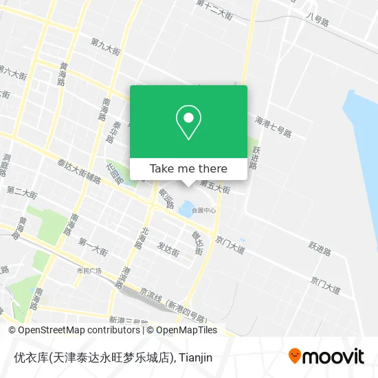 优衣库(天津泰达永旺梦乐城店) map