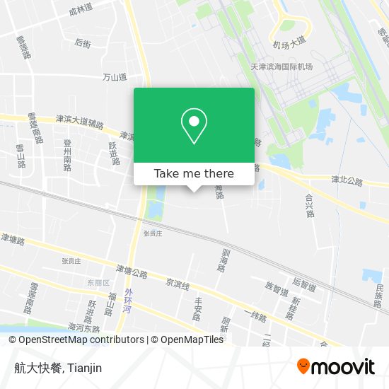 航大快餐 map