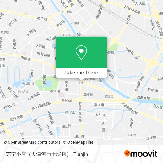 苏宁小店（天津河西土城店） map