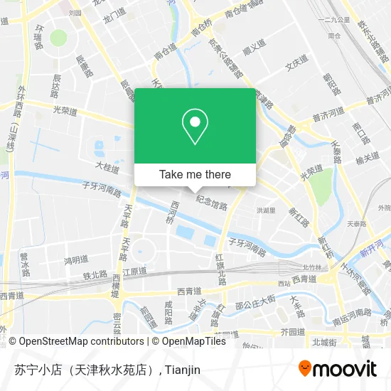 苏宁小店（天津秋水苑店） map