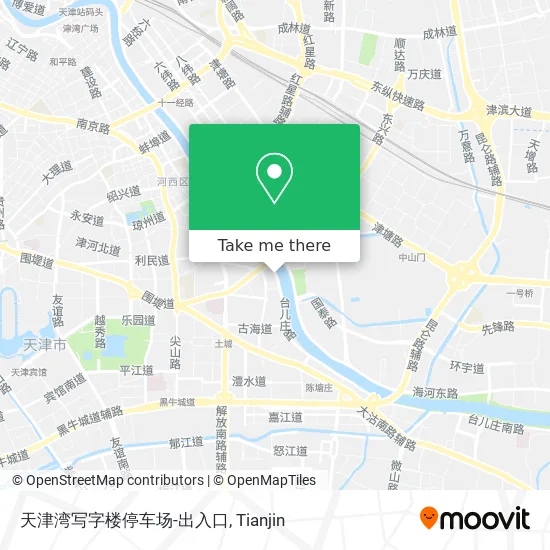 天津湾写字楼停车场-出入口 map