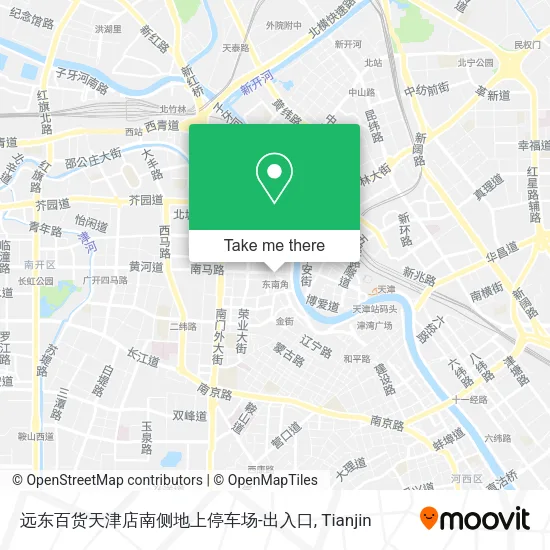 远东百货天津店南侧地上停车场-出入口 map