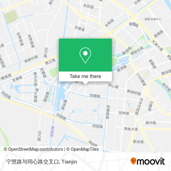 宁慧路与同心路交叉口 map