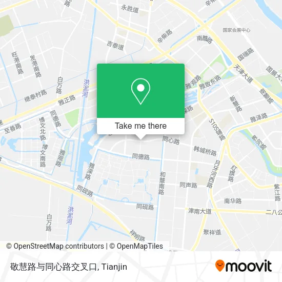 敬慧路与同心路交叉口 map