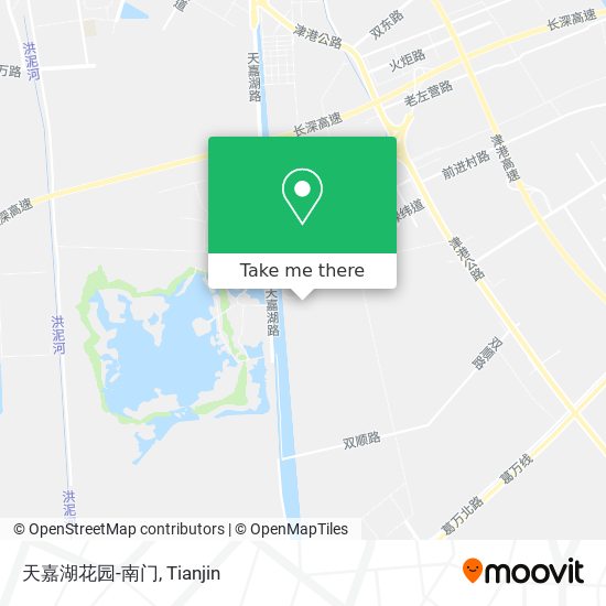 天嘉湖花园-南门 map