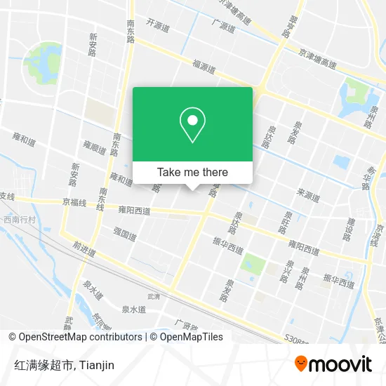 红满缘超市 map