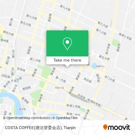 COSTA COFFEE(塘沽管委会店) map