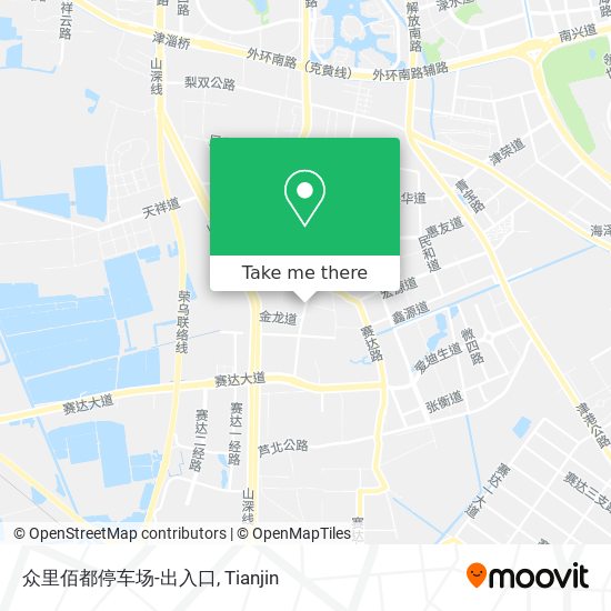众里佰都停车场-出入口 map