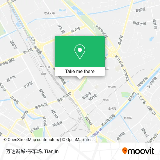 万达新城-停车场 map