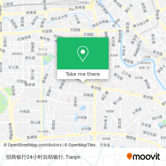 招商银行24小时自助银行 map