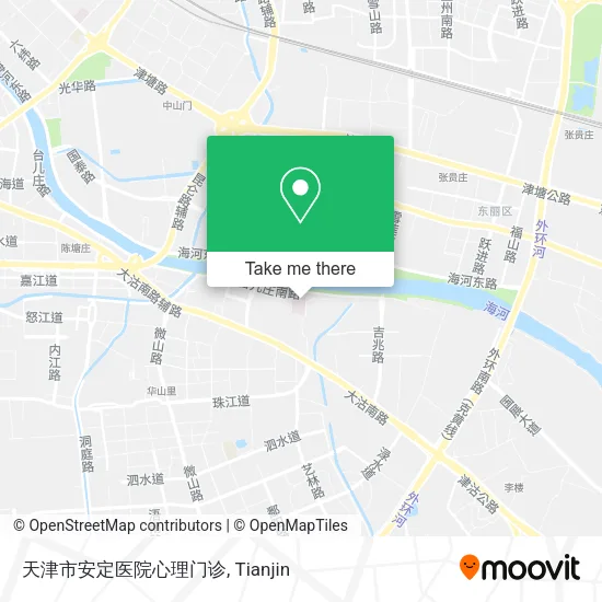 天津市安定医院心理门诊 map