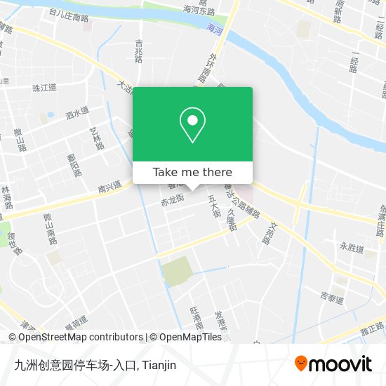 九洲创意园停车场-入口 map