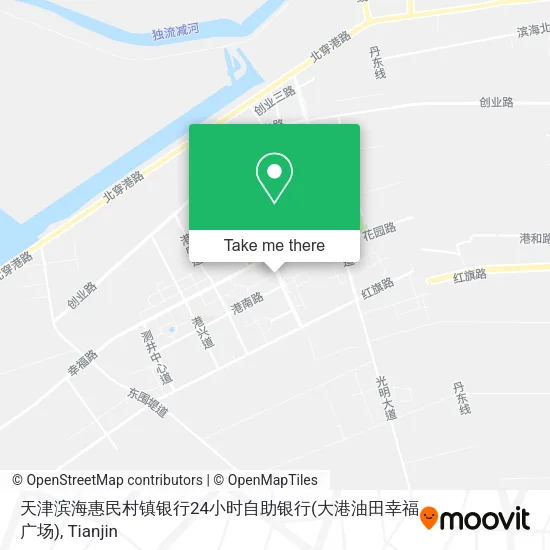 天津滨海惠民村镇银行24小时自助银行(大港油田幸福广场) map