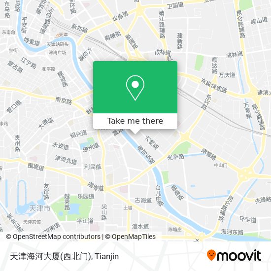 天津海河大厦(西北门) map