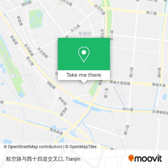 航空路与西十四道交叉口 map
