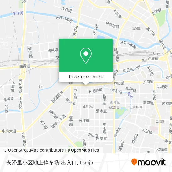安泽里小区地上停车场-出入口 map