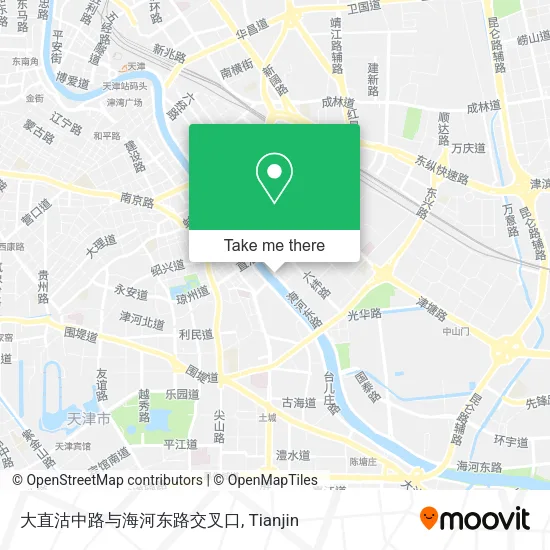 大直沽中路与海河东路交叉口 map