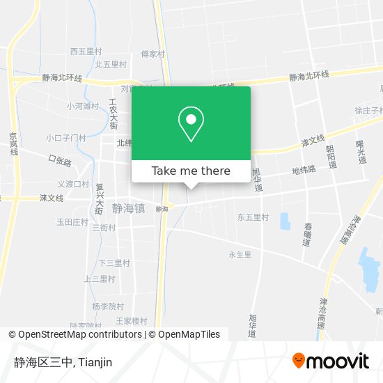 静海区三中 map