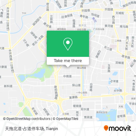 天拖北道-占道停车场 map