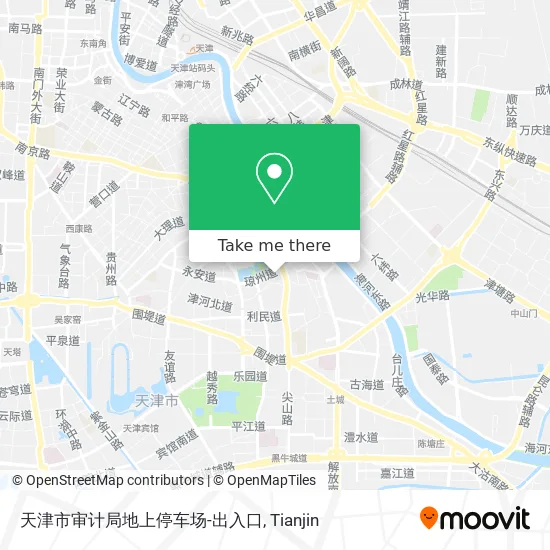 天津市审计局地上停车场-出入口 map