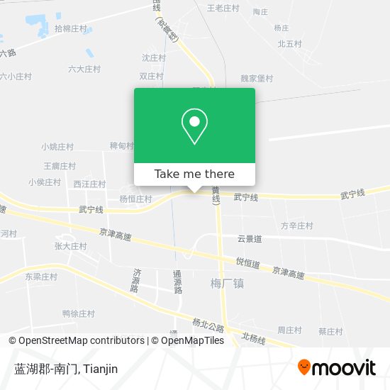 蓝湖郡-南门 map