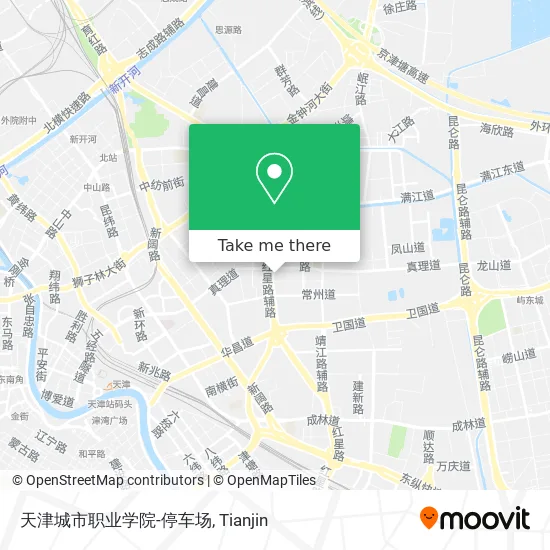 天津城市职业学院-停车场 map