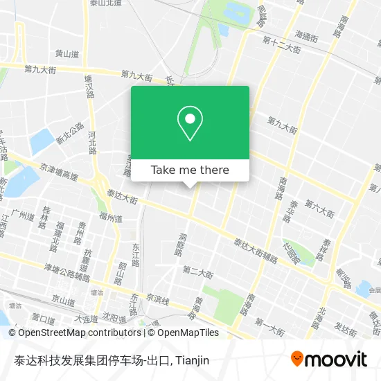 泰达科技发展集团停车场-出口 map