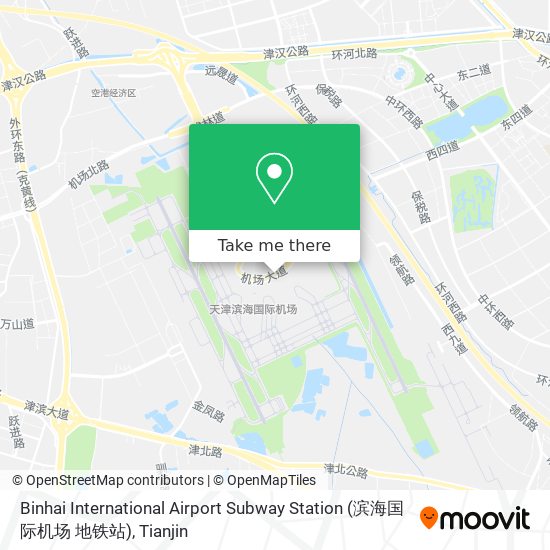 Binhai International Airport Subway Station (滨海国际机场 地铁站) map