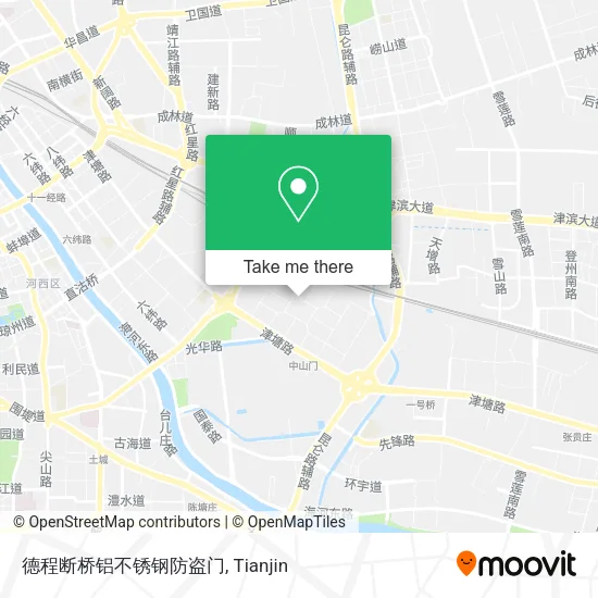 德程断桥铝不锈钢防盗门 map
