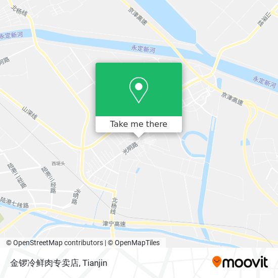 金锣冷鲜肉专卖店 map