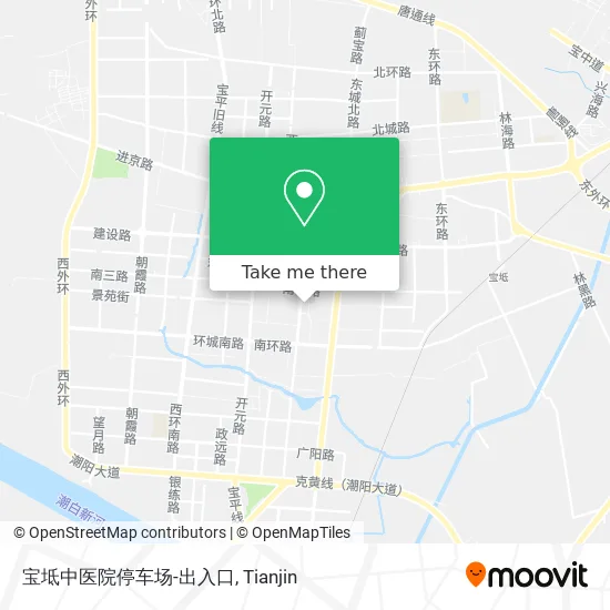 宝坻中医院停车场-出入口 map